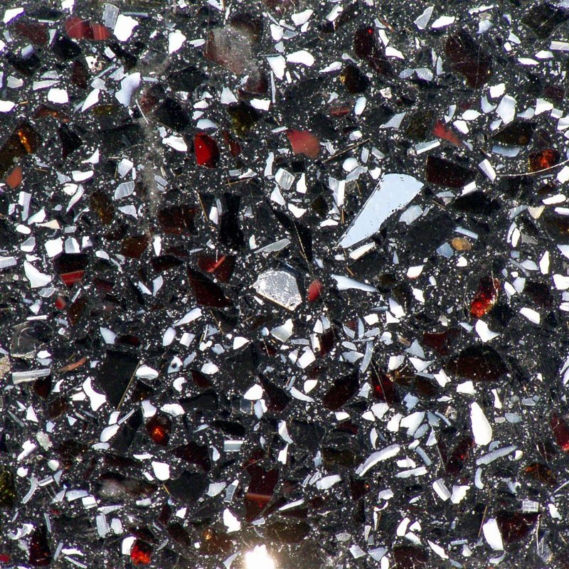Black Square Terrazzo Tiles
