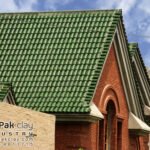 Green Terracotta Roof Tiles Barrel Mission 2"