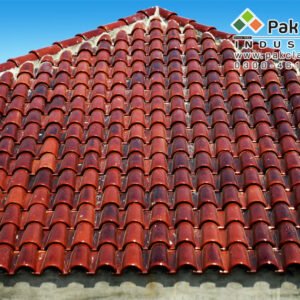 Spanish Glazed Roof Tile 9"