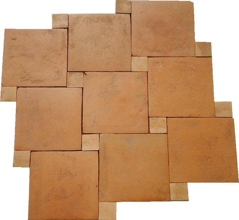 Square Clay Floor Tile 12x12x1"