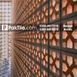 Clay jali tiles