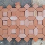 Picket and Square Clay Terracotta Tiles 6x6 inch Pakistan